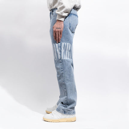 LLovesick 'LLovers Chain Stitch' Embroidered Boot Cut Denim Jeans Stone Wash LL5-155-DNM - SOLE SERIOUSS (5)