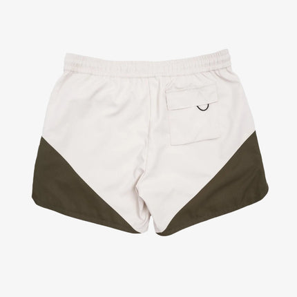 LLovesick Nylon Shorts Cream / Olive Green LL6-180-CRG - SOLE SERIOUSS (2)