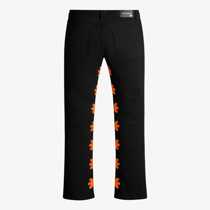 LOSTSHDWS 'DRKSHDWS Sun Logo' Denim Jean Pant Black / Orange - SOLE SERIOUSS (2)