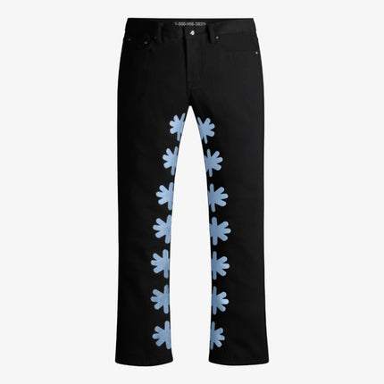 LOSTSHDWS 'DRKSHDWS Sun Logo' Denim Jean Pant Black / Powder Blue (NYC Exclusive) - SOLE SERIOUSS (1)