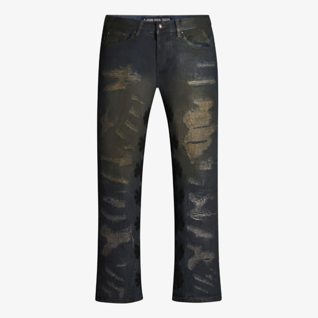 LOSTSHDWS 'DSTRY Sun Logo' Waxed Denim Jean Pant Mud - SOLE SERIOUSS (1)