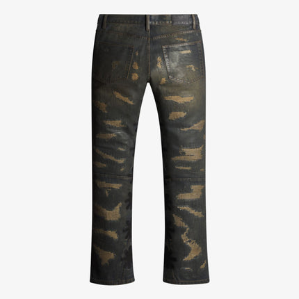 LOSTSHDWS 'DSTRY Sun Logo' Waxed Denim Jean Pant Tar - SOLE SERIOUSS (2)