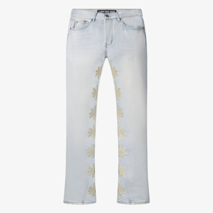 LOSTSHDWS 'LGHTSHDW Sun Logo' Studded Denim Jean Pant Bone - SOLE SERIOUSS (1)