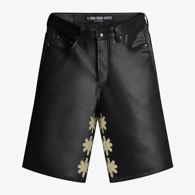 LOSTSHDWS 'Sun Logo' Leather Short Black / Bone LSLSHBO - SOLE SERIOUSS (1)