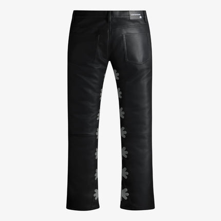 LOSTSHDWS 'Sun Logo Outline' Leather Pant Black / Grey - SOLE SERIOUSS (2)