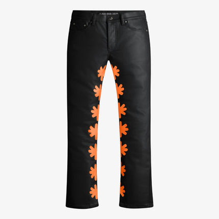 LOSTSHDWS 'Sun Logo' Wax Pant Black / Orange - SOLE SERIOUSS (1)