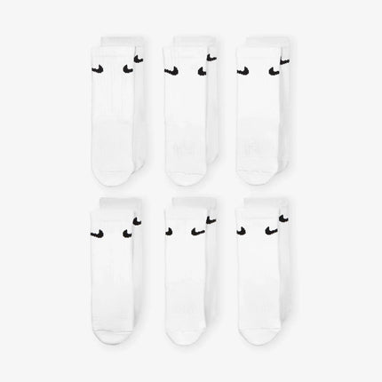 (Little Kids) Nike Dri-Fit Cushioned High Crew Socks (6 Pack) White RN0019-001 - SOLE SERIOUSS (2)