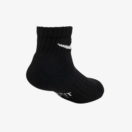 (Little Kids) Nike Dri-Fit Cushioned Mid Training Quarter Ankle Socks (6 Pack) Black UN0018-023 - SOLE SERIOUSS (4)