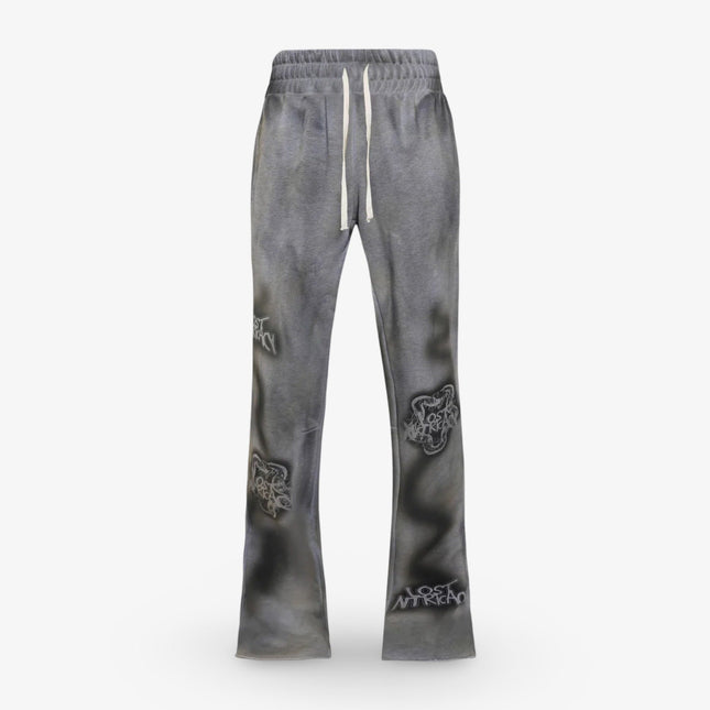 Lost Intricacy French Terry Flare Pants Grey Grunge - SOLE SERIOUSS (1)