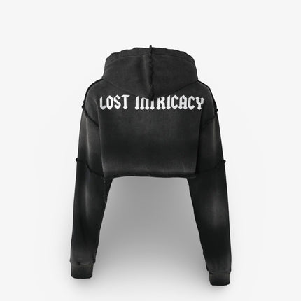 Lost Intricacy French Terry Rhinestone Crop Hoodie Black - SOLE SERIOUSS (2)