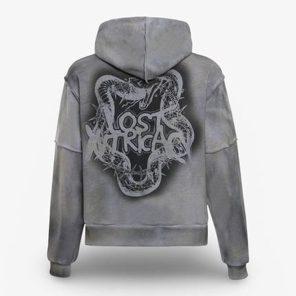 Lost Intricacy Standard Fit Long Sleeve Hoodie Grey Grunge - Atelier-lumieres Cheap Sneakers Sales Online (2)