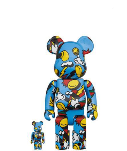 Medicom Toy 'Grafflex' Bearbrick 100% & 400% Figures (Set of 2) - SOLE SERIOUSS (1)