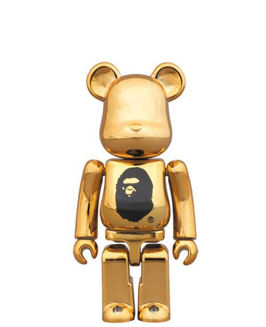 Medicom Toy x BAPE A Bathing Ape '23rd Anniversary' Bearbrick 100% Figure Gold - SOLE SERIOUSS (1)