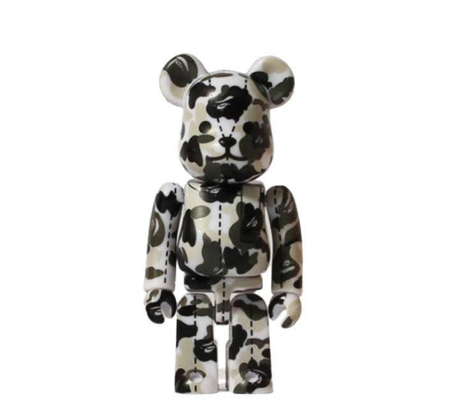Medicom Toy x BAPE A Bathing Ape '28th Anniversary Camo #3' Bearbrick 100% Figure Grey / Black - SOLE SERIOUSS (1)