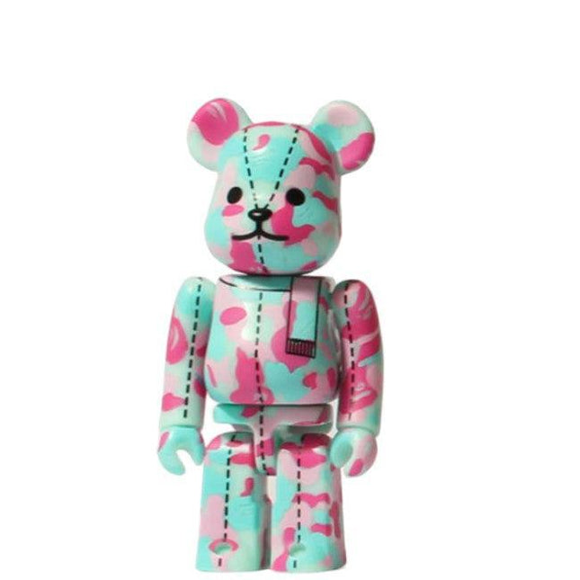 Medicom Toy x BAPE A Bathing Ape '28th Anniversary Camo #3' Bearbrick 100% Figure Pink / Blue - SOLE SERIOUSS (1)