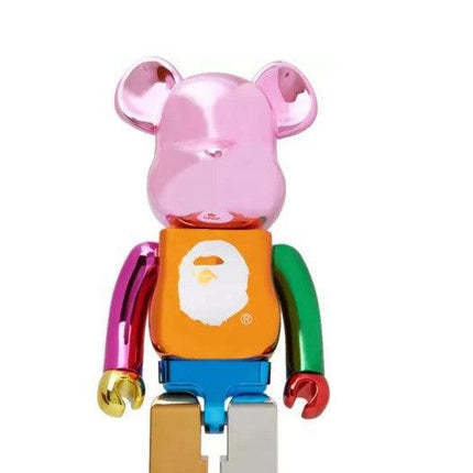 Medicom Toy x BAPE A Bathing Ape 'Foil XXV 25th Anniversary' Bearbrick 100% Figure Multi-Color - SOLE SERIOUSS (1)