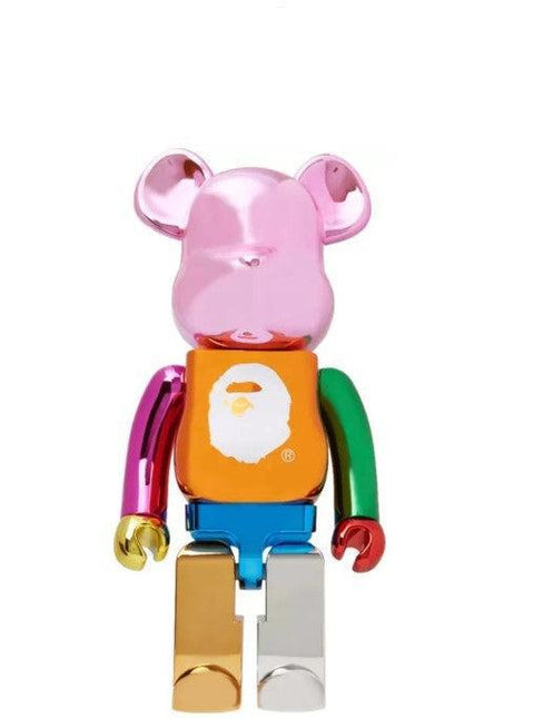 Medicom Toy x BAPE A Bathing Ape 'Foil XXV 25th Anniversary' Bearbrick 100% Figure Multi-Color - SOLE SERIOUSS (1)