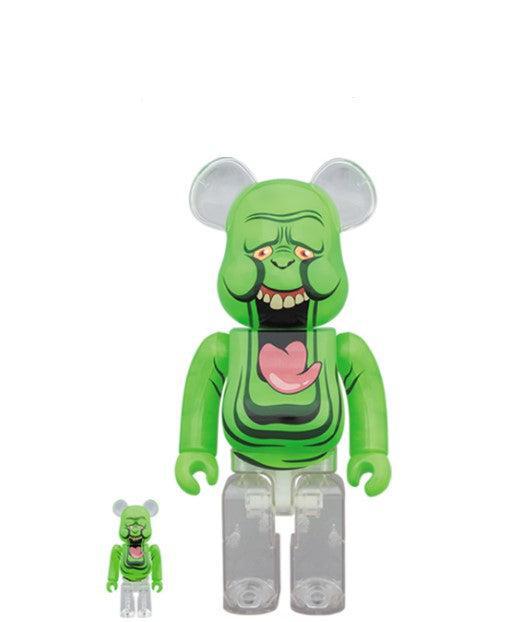 Medicom Toy x Columbia Pictures x Ghostbusters 'Slimer Green Ghost' Bearbrick 100% & 400% Figures (Set of 2) - SOLE SERIOUSS (1)