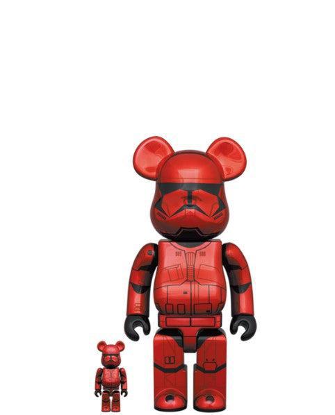 Medicom Toy x Disney x Star Wars 'Sith Trooper' Bearbrick 100% & 400% Figures Red Chrome (Set of 2) - SOLE SERIOUSS (1)