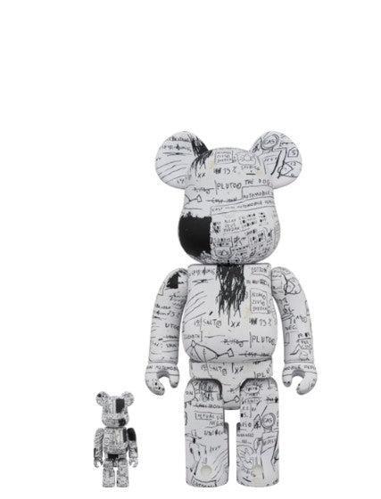 Medicom Toy x Jean-Michel Basquiat '#3' Bearbrick 100% & 400% Figures (Set of 2) - SOLE SERIOUSS (1)