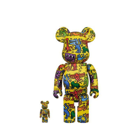 Medicom Toy x Keith Haring '#5' Bearbrick 100% & 400% Figures (Set of 2) - SOLE SERIOUSS (1)