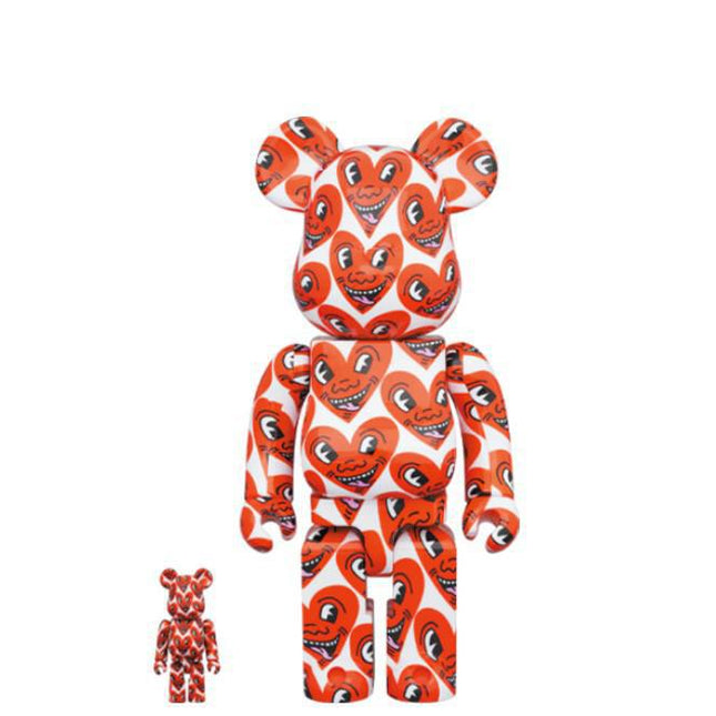 Medicom Toy x Keith Haring '#6' Bearbrick 100% & 400% Figures (Set of 2) - SOLE SERIOUSS (1)