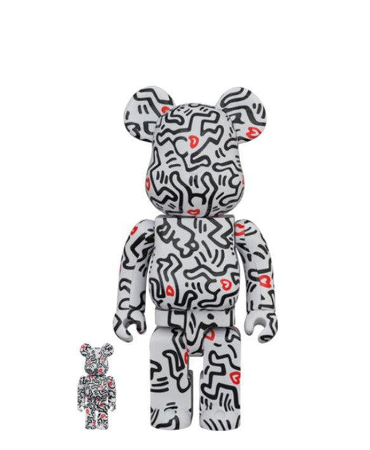Medicom Toy x Keith Haring '#8' Bearbrick 100% & 400% Figures (Set of 2) - SOLE SERIOUSS (1)