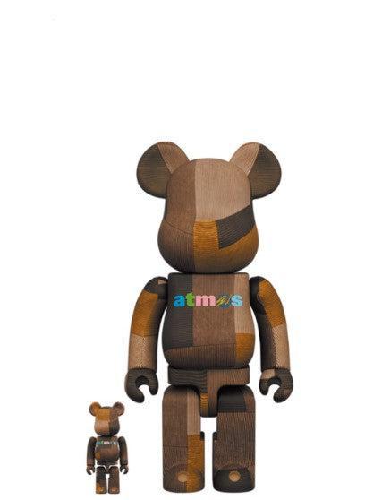 Medicom Toy x atmos x Sean Wotherspoon Bearbrick 100% & 400% Figures Brown (Set of 2) - SOLE SERIOUSS (1)