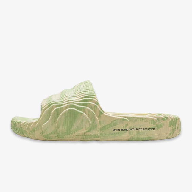 (Men's) Adidas Uomo Adilette 22 Slides 'Magic Lime' (2022) GY1597 - Atelier-lumieres Cheap Sneakers Sales Online (1)