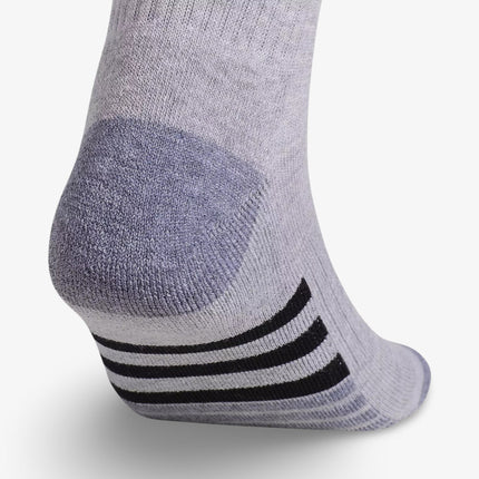 (Men's) Adidas Cushioned 3.0 Crew Socks Cool Light Heather / Grey (3 Pack) - SOLE SERIOUSS (3)