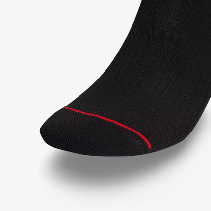 (Men's) Adidas Cushioned Classic High Quarter Socks Black / White (3 Pack) - SOLE SERIOUSS (2)