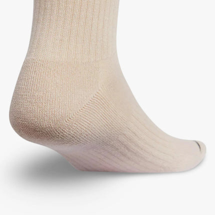 (Men's) Adidas Cushioned Classic High Quarter Socks Wonder Beige / Collegiate Navy (3 Pack) - SOLE SERIOUSS (3)