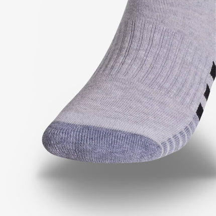 (Men's) Adidas Superlite III Quarter Socks Cool Light Heather / Grey (3 Pack) - SOLE SERIOUSS (3)