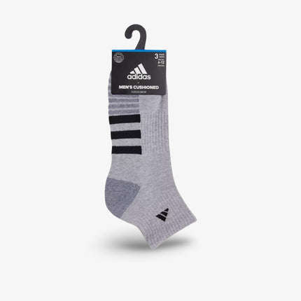 (Men's) Adidas Superlite III Quarter Socks Cool Light Heather / Grey (3 Pack) - SOLE SERIOUSS (5)