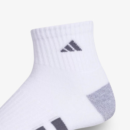 (Men's) Adidas Superlite III Quarter Socks White / Grey (3 Pack) 5155903A - SOLE SERIOUSS (3)