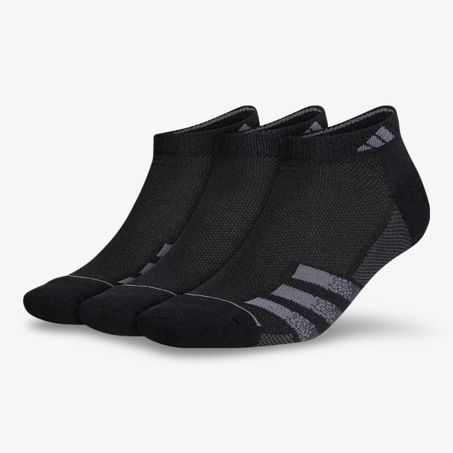 (Men's) Adidas Superlite Stripe III Low-Cut Socks Black / Night Grey (3 Pack) 5153840A - SOLE SERIOUSS (1)