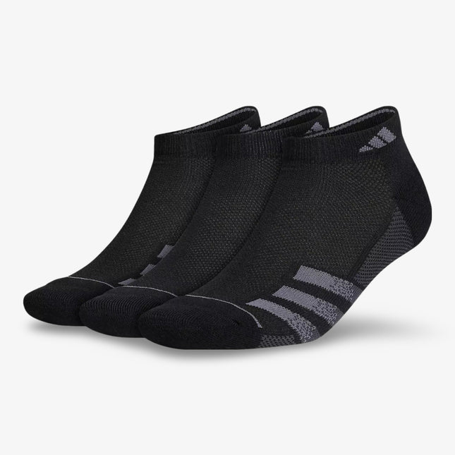 (Men's) Adidas Superlite Stripe III Low-Cut Socks Black / Night Grey (3 Pack) - SOLE SERIOUSS (1)