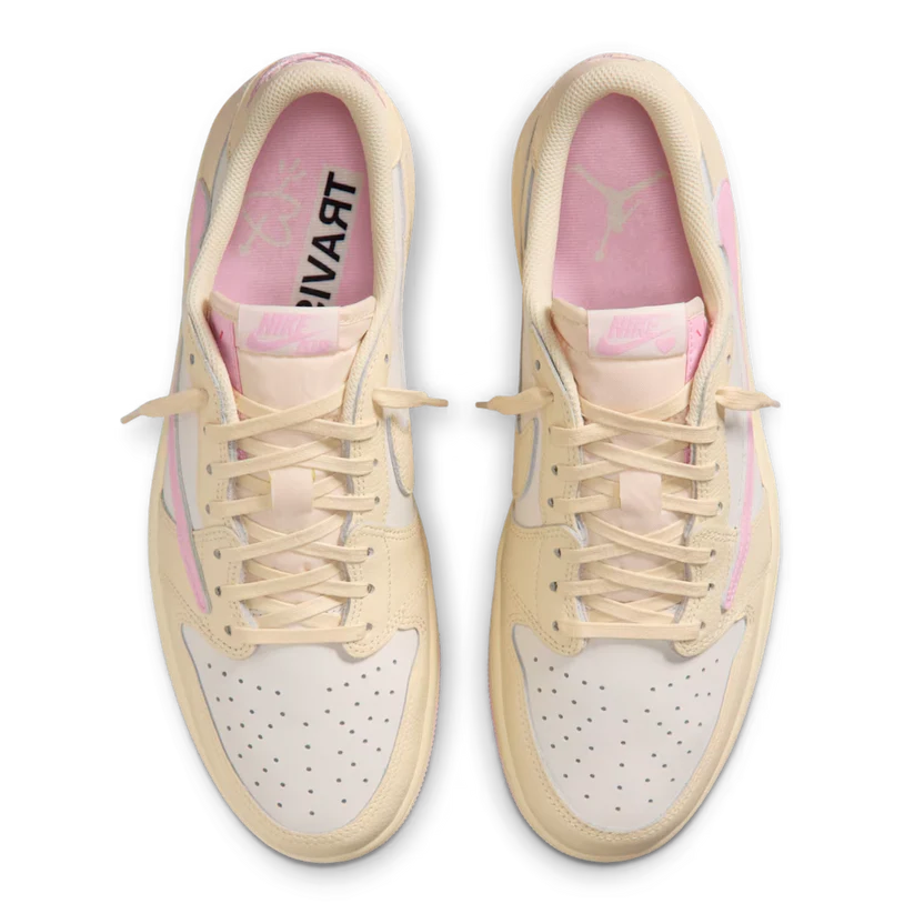 Air Jordan 1 Low OG SP x Travis Scott 'Muslin / Shy Pink' (2026 Air Jordan 1 Low OG SP x Travis Scott 'Muslin / Shy Pink' (2026