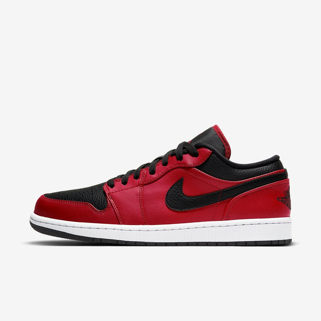 (Men's) Air Jordan 1 Low 'Reverse Bred Pebbled Swoosh' (2021) 553558-605 - SOLE SERIOUSS (1)