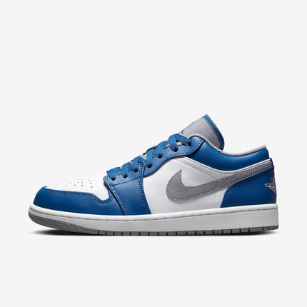 (Men's) Air Jordan 1 Low 'True Blue / Cement Grey' (2023) 553558-412 - SOLE SERIOUSS (1)