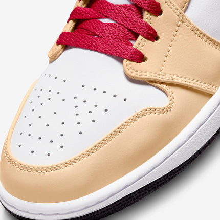 (Men's) Air Jordan 1 Mid 'Light Curry Cardinal Red' (2022) 554724-201 - SOLE SERIOUSS (6)