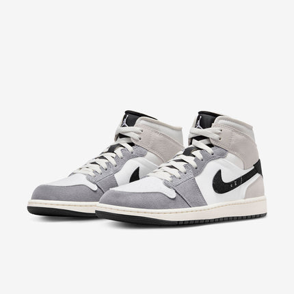 (Men's) Air Jordan 1 Mid SE Craft 'Cement Grey / Black' (2023) DZ4136-002 - SOLE SERIOUSS (3)