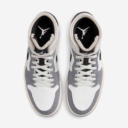 (Men's) Air Jordan 1 Mid SE Craft 'Cement Grey / Black' (2023) DZ4136-002 - SOLE SERIOUSS (4)