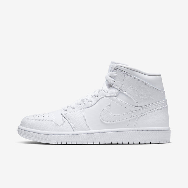 (Men's) Air Jordan 1 Mid 'Triple White' (2020) 554724-130 - SOLE SERIOUSS (1)