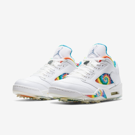 (Men's) Air Jordan 5 Low Golf P 'Tie-Dye Peace Love and Golf' (2020) CW4205-100 - SOLE SERIOUSS (3)