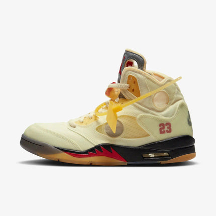 (Men's) Air Jordan 5 Retro SP x Off-White 'Sail' (2020) DH8565-100 - SOLE SERIOUSS (1)