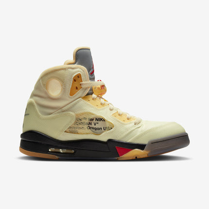 (Men's) Air Jordan 5 Retro SP x Off-White 'Sail' (2020) DH8565-100 - SOLE SERIOUSS (2)