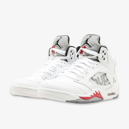 (Men's) Air Jordan 5 Retro x Supreme 'White Metallic' (2015) 824371-101 - SOLE SERIOUSS (2)