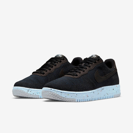 (Men's) Nike Air Force 1 Low Crater Flyknit 'Black / Chambray Blue' (2021) DC4831-001 - SOLE SERIOUSS (3)