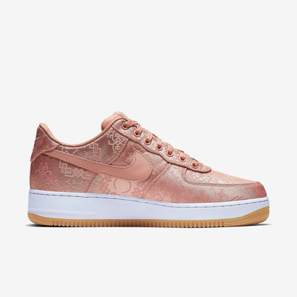 (Men's) Nike Air Force 1 Low x CLOT 'Rose Gold Silk' (2020) CJ5290-600 - SOLE SERIOUSS (2)